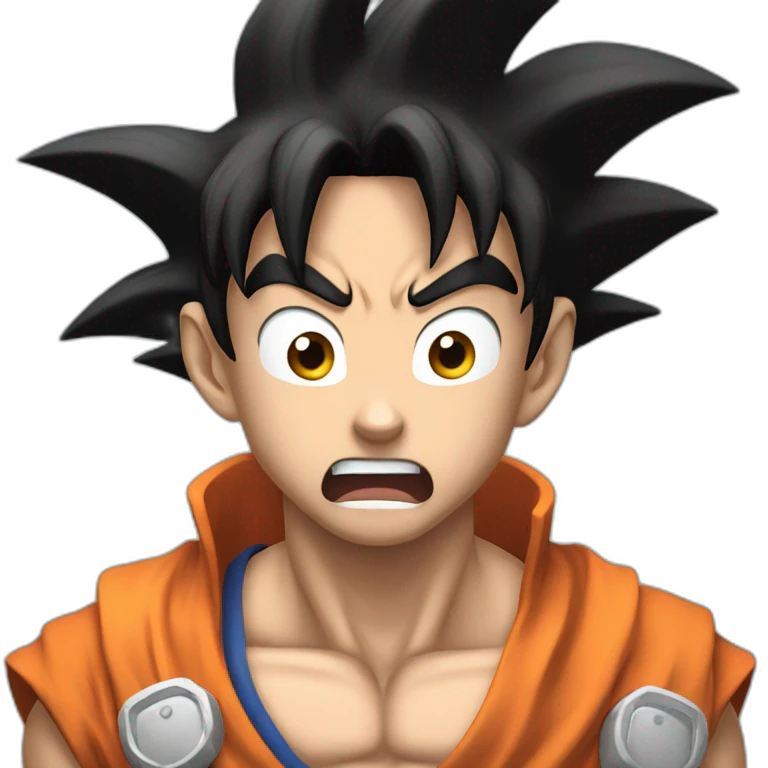 Goku shocked emoji