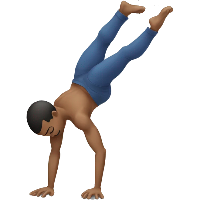 One arm handstand guy emoji