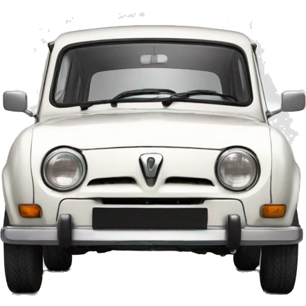 Renault 4L white emoji