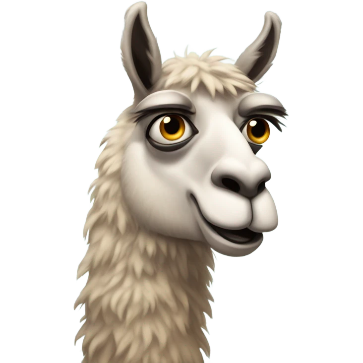 sad lama  emoji