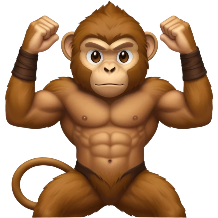 strong monkey emoji