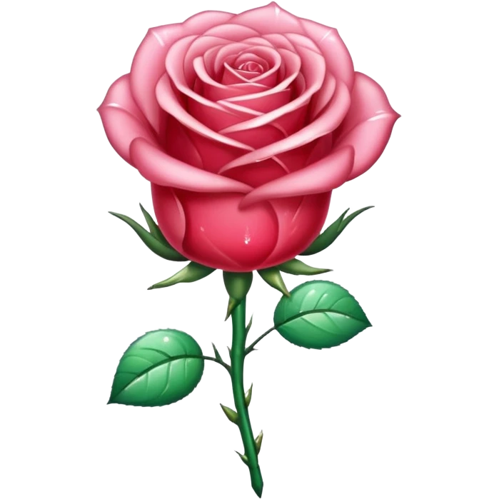 Rose made out of crystal  emoji