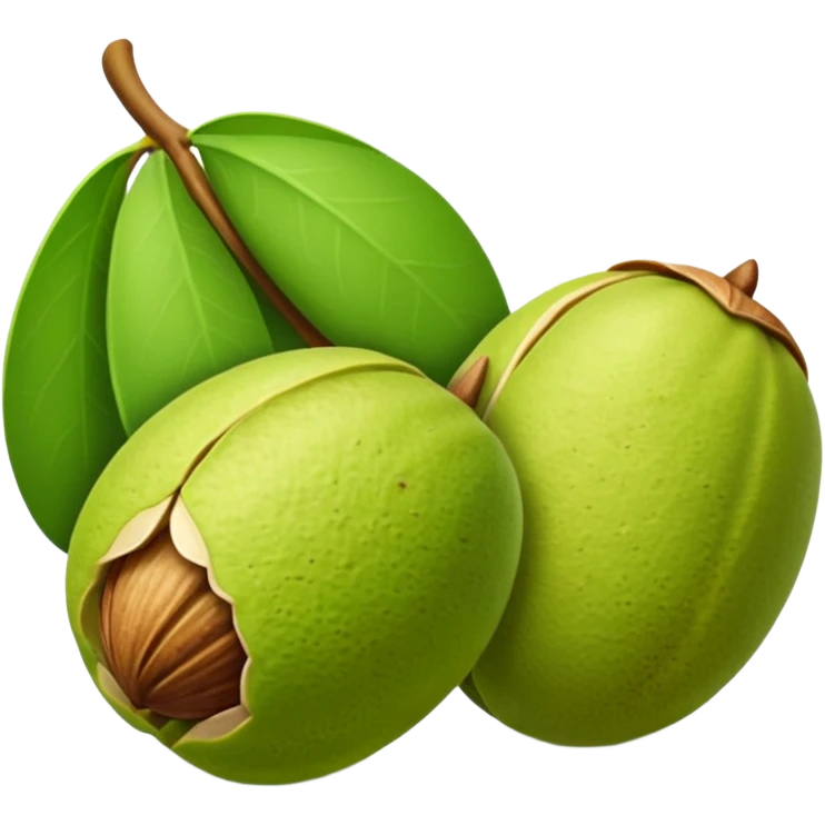 pistachio with shall green nut  emoji