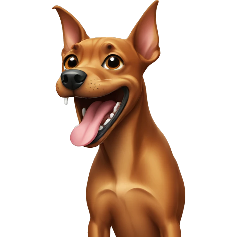pinscher laughing emoji