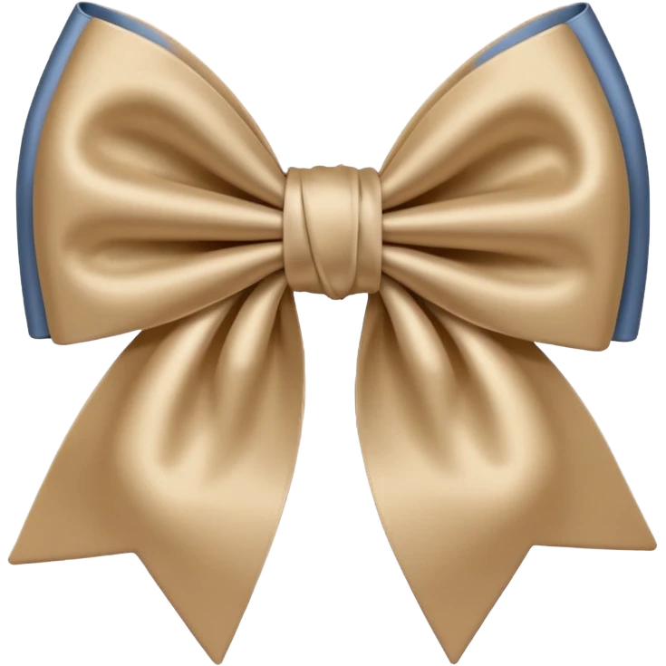 Beige bow emoji