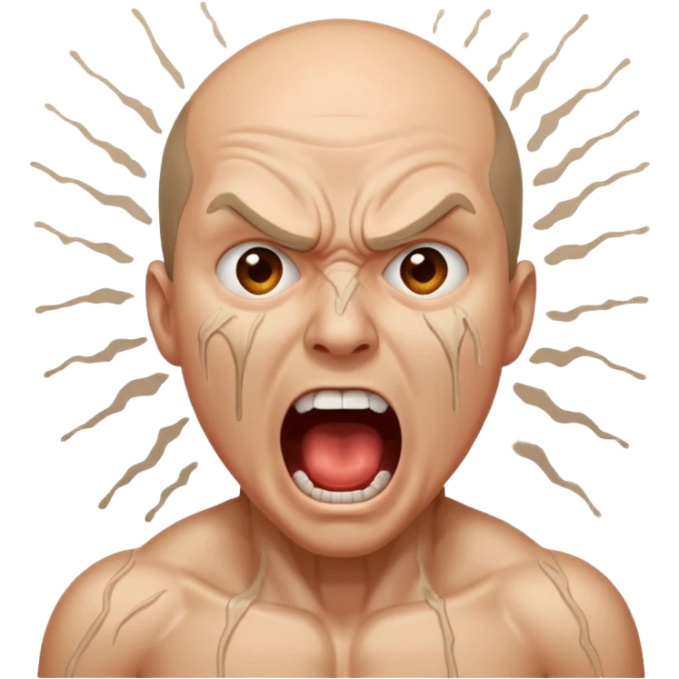 torture, screaming man emoji