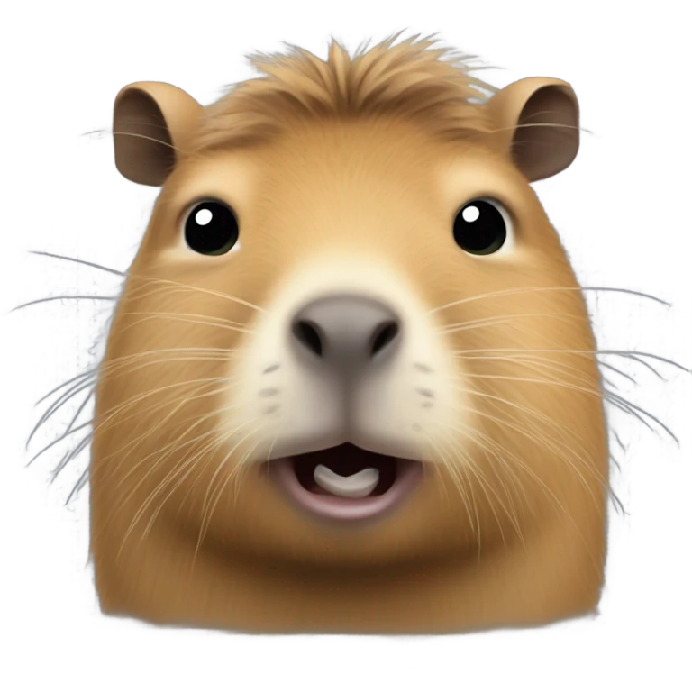 scared capybara emoji
