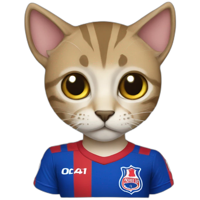 gato con camiseta de la universidad de Chile emoji