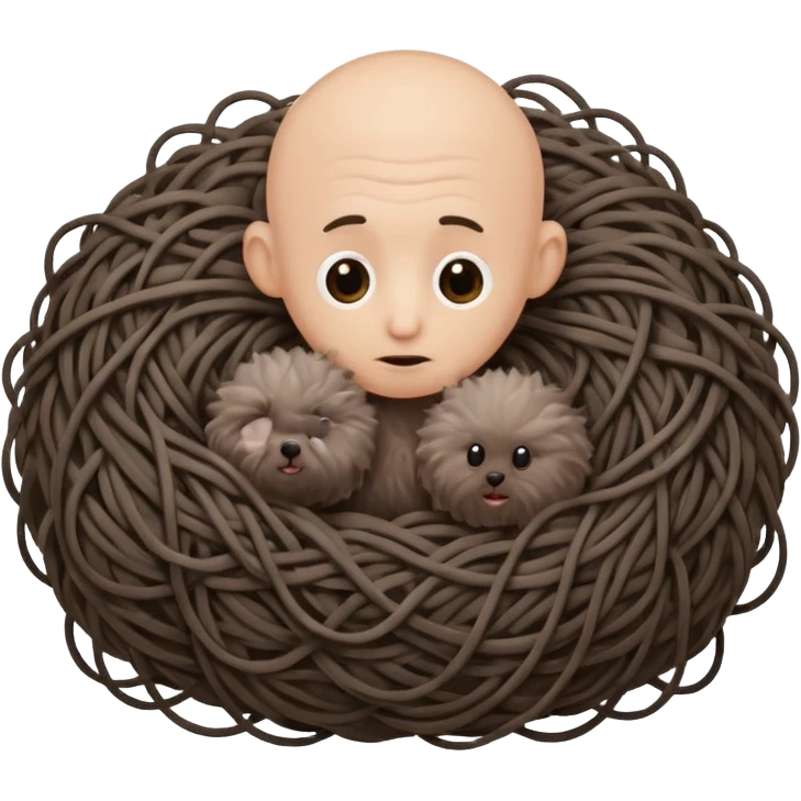 penis and hair balls emoji