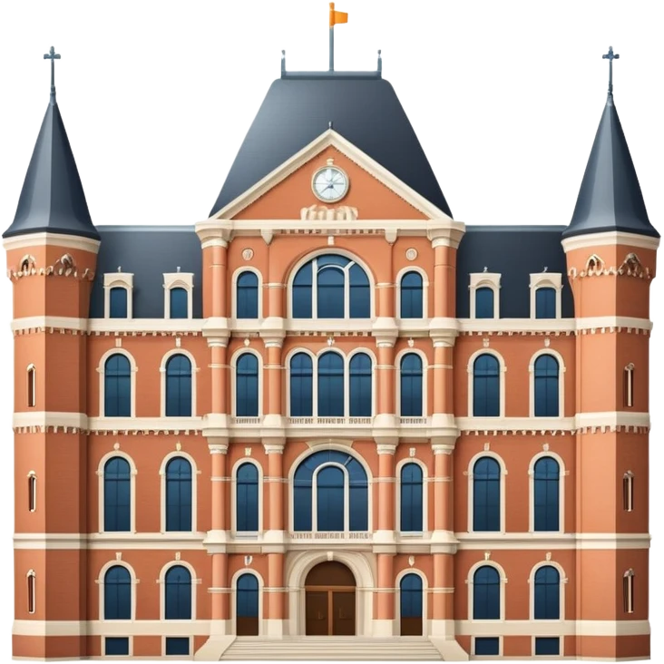 cinematic-realistic-rijksmuseum-landmark-emoji,-depicted-with-the-grand-facade-of-the-museum-rendered-in-intricate-detail-and-soft,-historical-lighting. emoji