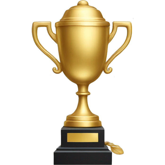 gold trophy with the initial D emoji