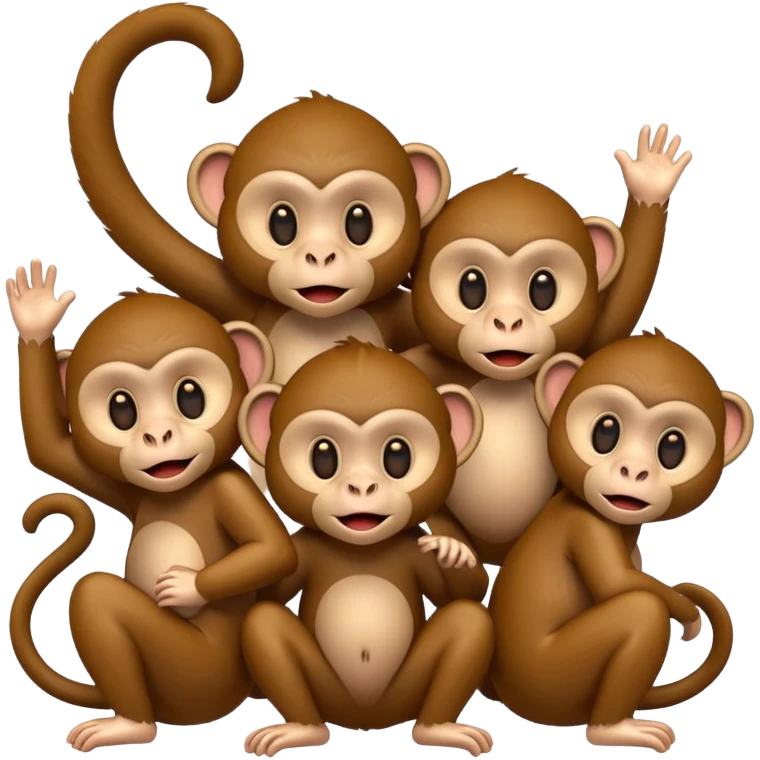  monkeys emoji