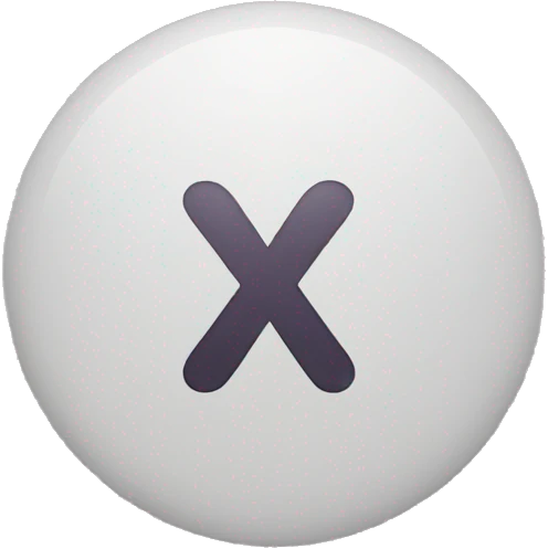 an x symbol emoji