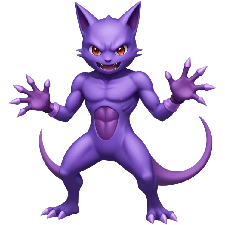 Gengar-Sableye-Mewtwo-fusion (full body) emoji