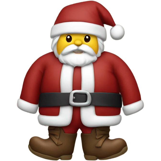 Santa with Bavaria leather close emoji