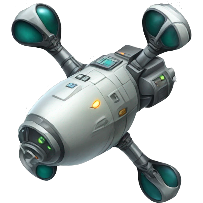 Alien battery drone spacecraft emoji