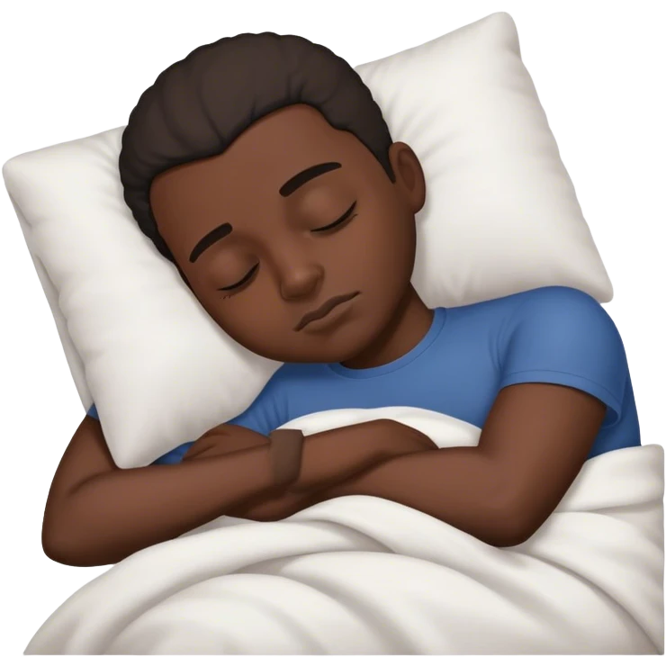 Black man sleeping emoji
