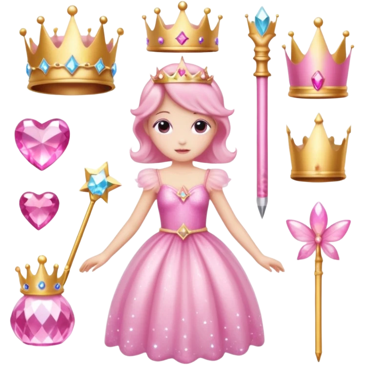 pink fairy girly aestetic items emoji