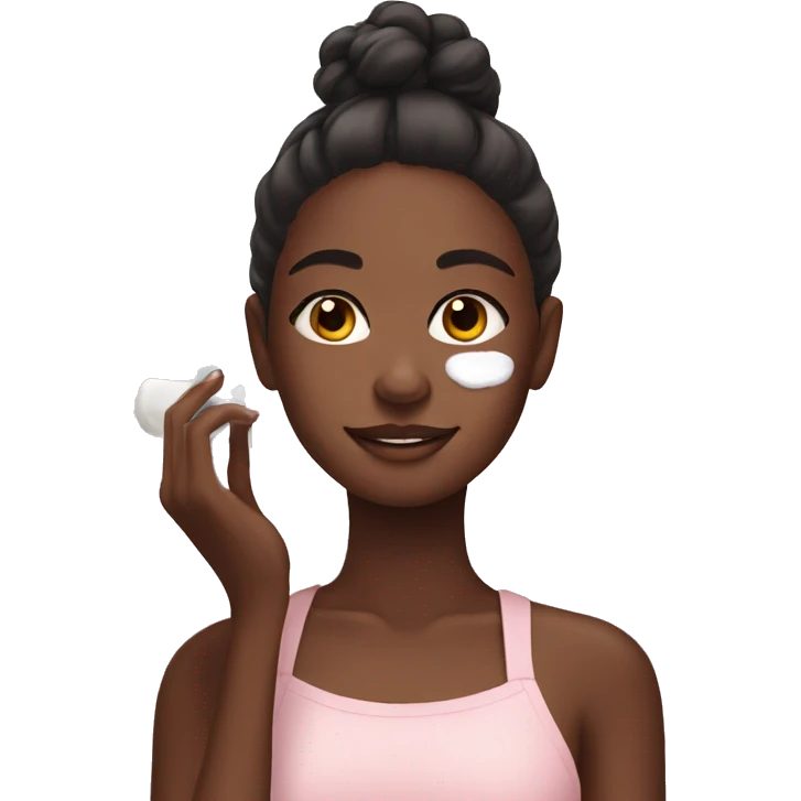 girl doing skincare emoji