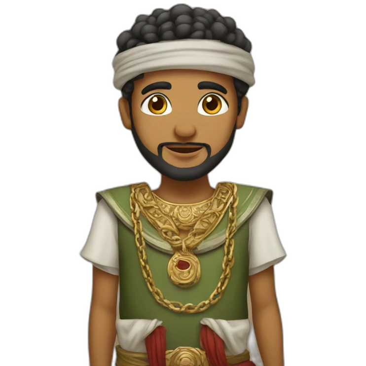 Maghrebi with guard and wearing a chain emoji