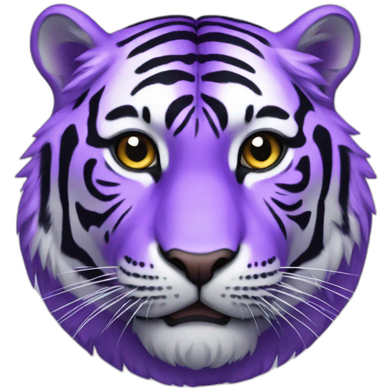 Purple tiger emoji