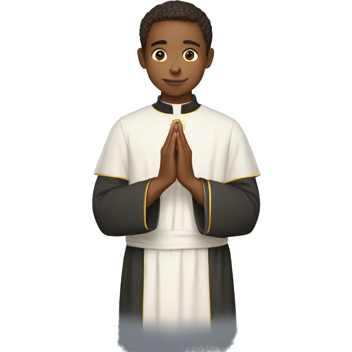The Young europa Priest in prayer emoji