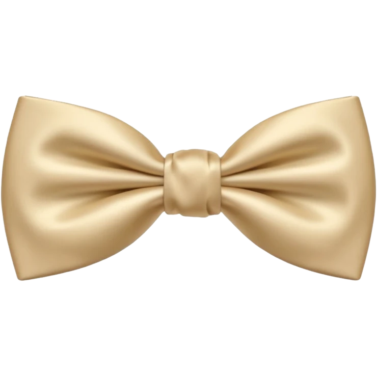 Nœud papillon beige emoji