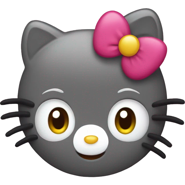 hello kitty with an obvious face expression  emoji