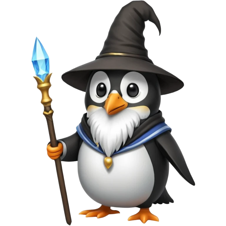 Penguin Wizard emoji