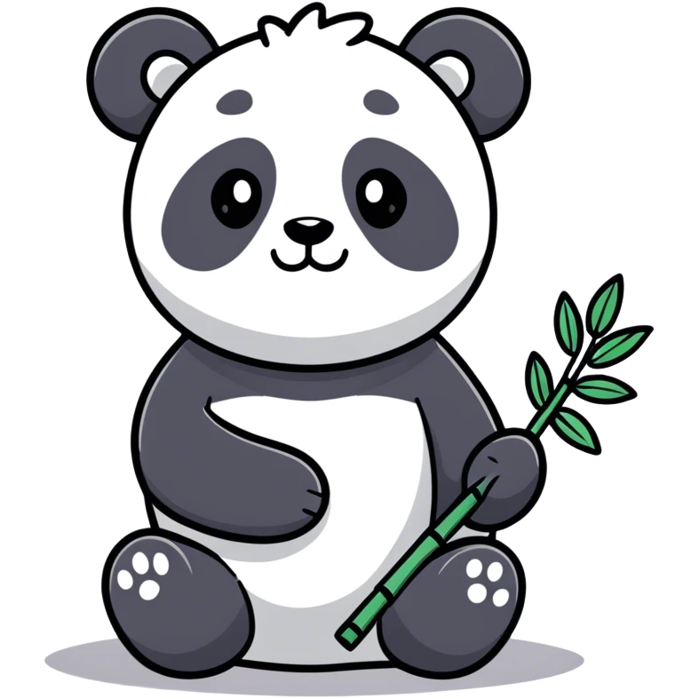 Panda kawaii emoji