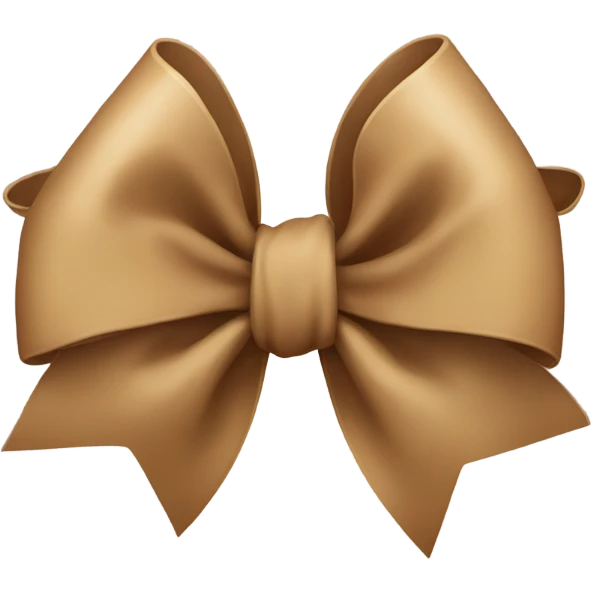 Light Brown bow  emoji