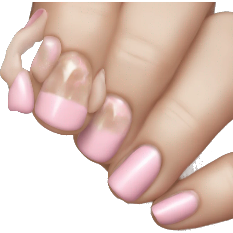Light pink nails emoji