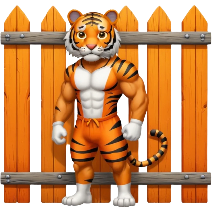 Tiger animal fencing  emoji