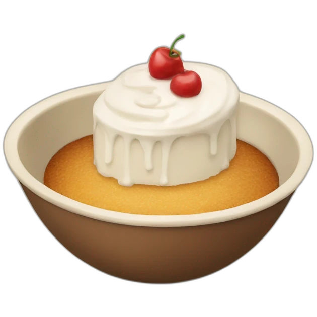 A bowl that is also a cake emoji