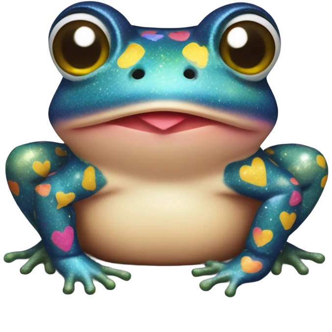 Lisa frank sparkle toad emoji