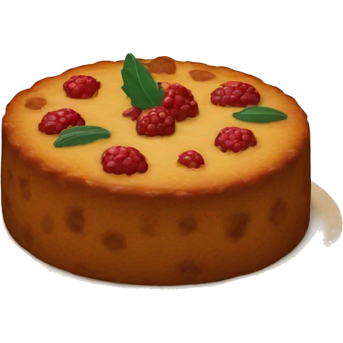 round fruitcake emoji
