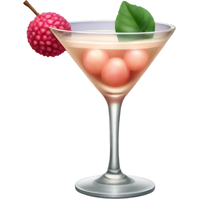 Lychee martini  emoji