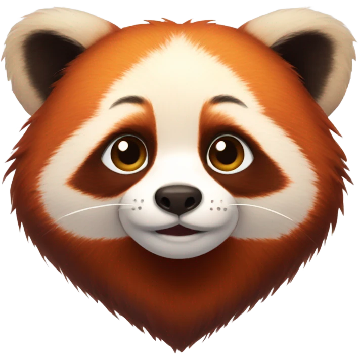 Red panda with heart eyes  emoji