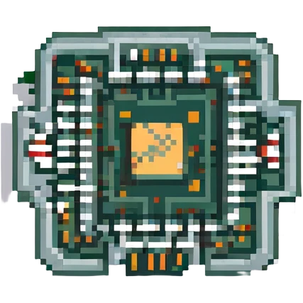 microchip retro-tech aesthetic emoji