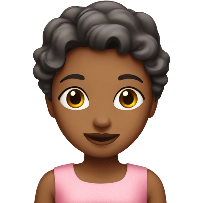 Girl in pink dress emoji