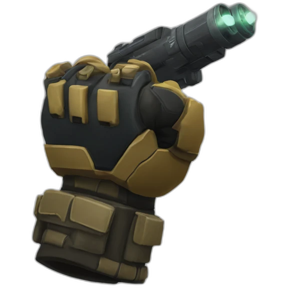 Helldivers 2 salute. Fist held upwards towards chest emoji