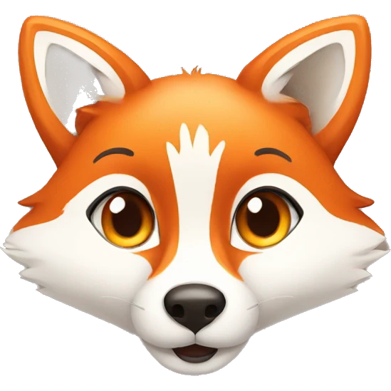 cute fox face emoji