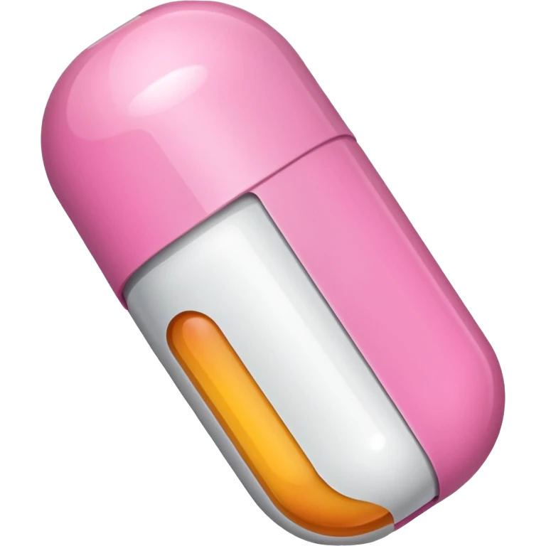 pink and white capsule emoji