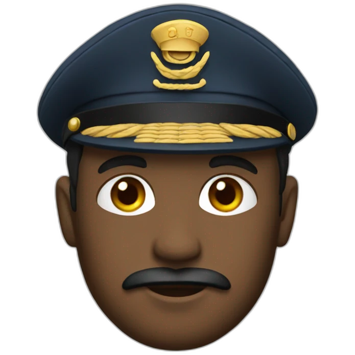 ship captain emoji