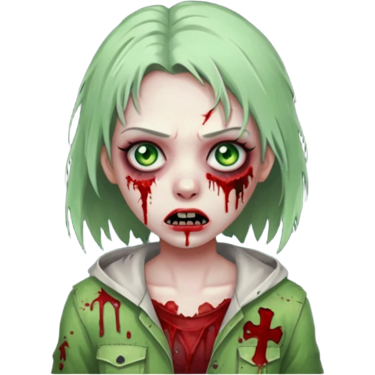 Zombie girl emoji
