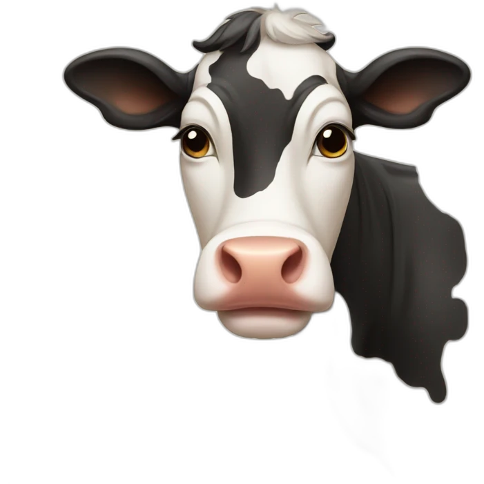 a proud cow emoji