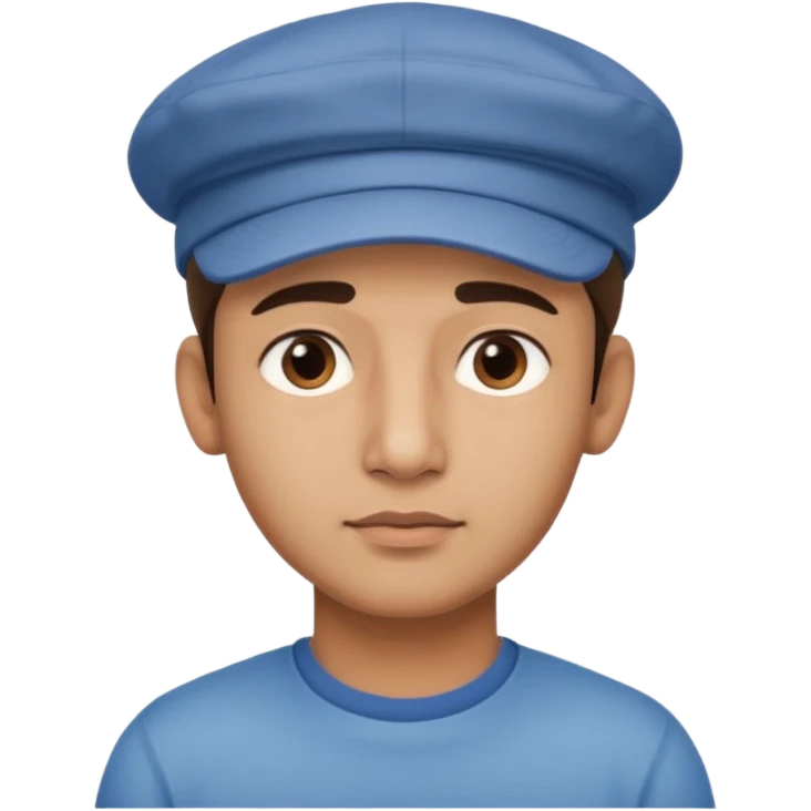  Fait un jeune indien pas trop beau avec un léger surprise un double menton et une casquette sur la tete emoji
