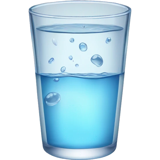glass of water emoji