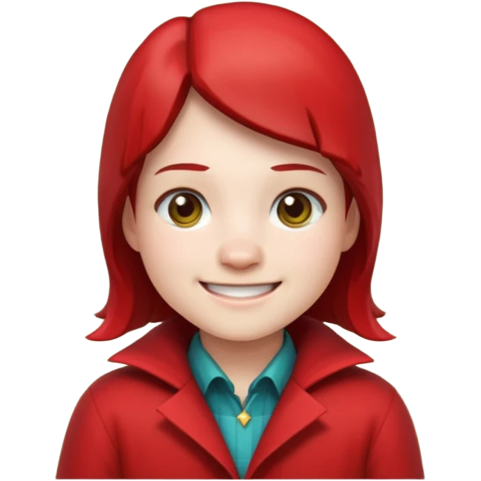 Minecraft villager wearing a red coat emoji