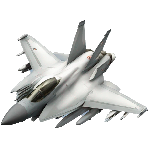A fighter jet emoji